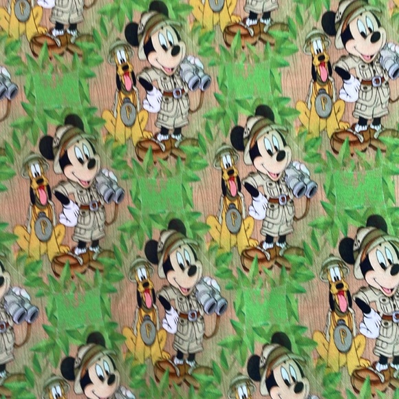 NWOT Sweet Petunia Clothing Walt Disney World Mickey & Pluto Safari Dress Sz 14 - Picture 5 of 9